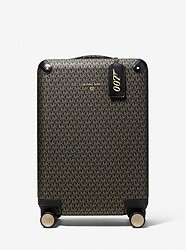 MMK x 007 Small Metallic Logo Suitcase - BLACK/GOLD - 30T1GTFT3O