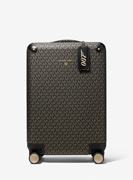 MMK x 007 Small Metallic Logo Suitcase - BLACK/GOLD - 30T1GTFT3O