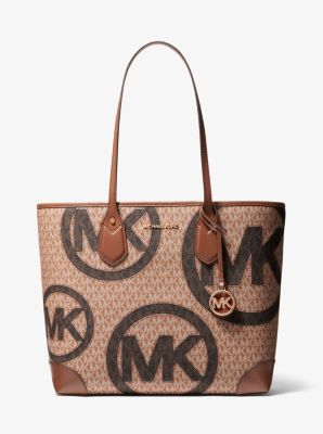 MICHAEL Michael Kors Eva Large Two-Tone Graphic Logo Tote Bag