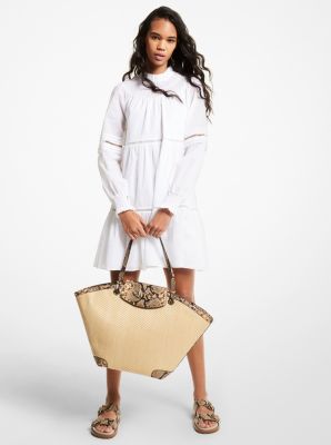 Izzy Extra-Large Straw Tote Bag