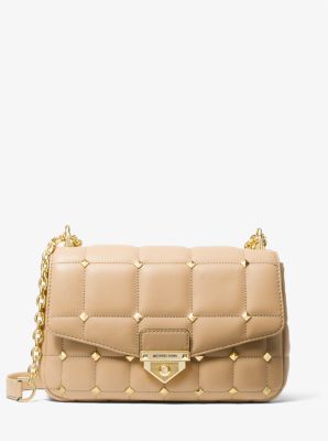 Michael Kors Soho Studded Quilted Sangria Glazed Leather Crossbody Bag –  Design Her Boutique