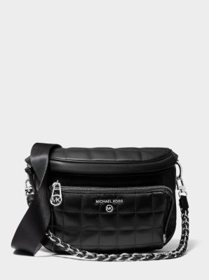 Michael Kors Black Quilted Leather Sling Bag