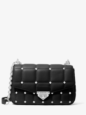 Michael Kors Soho Studded Quilted Sangria Glazed Leather Crossbody Bag –  Design Her Boutique