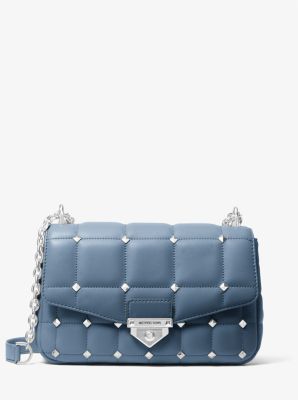 michael michael kors soho quilted leather bag charm