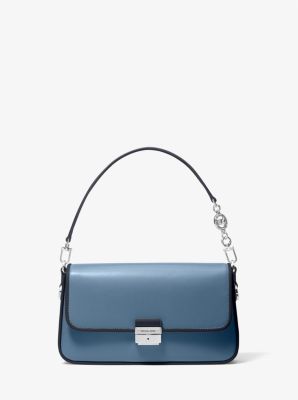 Bradshaw Small Two-Tone Leather Convertible Shoulder Bag | Michael Kors