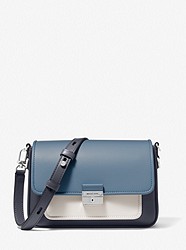 Bradshaw Medium Color-Block Leather Messenger Bag - DENIM MULTI - 30T1S2BM2L