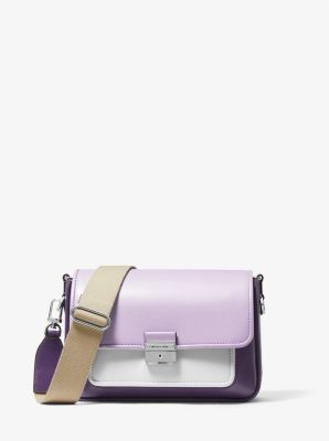 Messenger-Tasche Bradshaw Medium aus Leder in Blockfarben image number 4