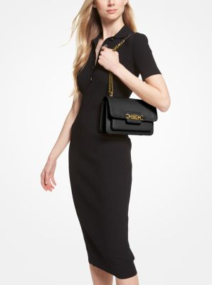 Michael Michael Kors Womens Pale Gold Heather Leather Cross-body Bag
