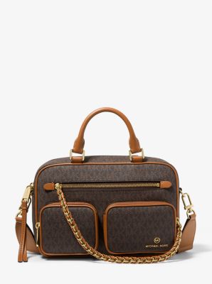 Actualizar 76+ imagen michael kors elliot medium logo messenger bag