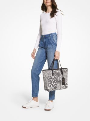 Sinclair Large Animal Jacquard Tote Bag | Michael Kors Canada