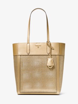 Michael kors perforated tote hotsell