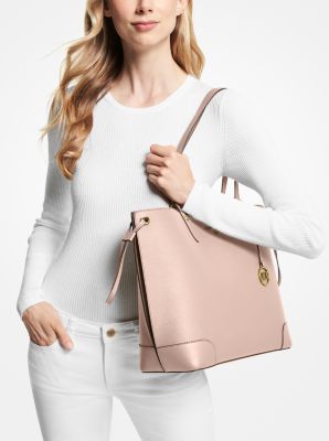 Michael Kors Edith Large Soft Pink Leather Shoulder Tote Bag