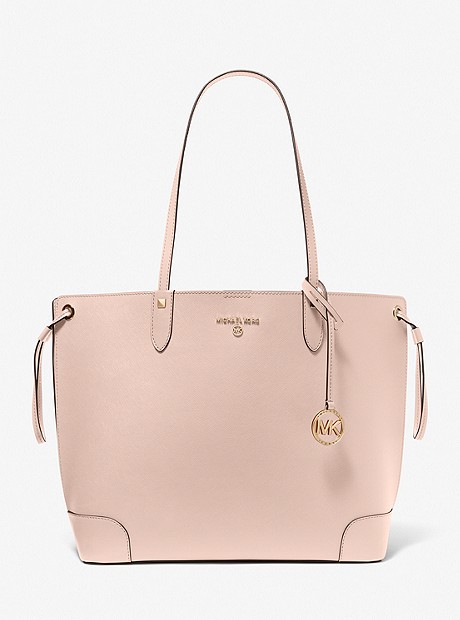 Edith Large Saffiano Leather Tote Bag - SOFT PINK - 30T2G7ET3L