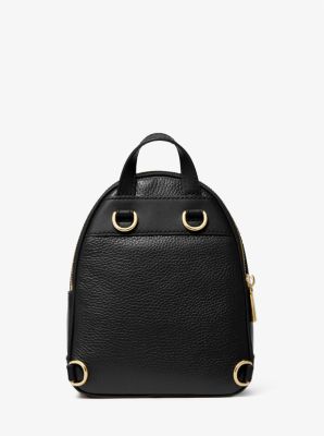 Michael Kors Brooklyn Medium Pebbled Leather Backpack - Black