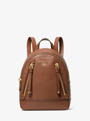 Leather backpack clearance purse michael kors