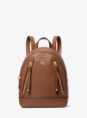 Brooklyn Extra-Small Pebbled Leather Backpack | Michael Kors