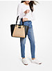 Karlie Large Straw and Pebbled Leather Tote Bag image number 2