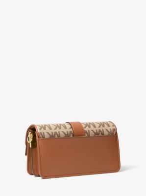 Greenwich Medium Logo Jacquard Shoulder Bag | Michael Kors