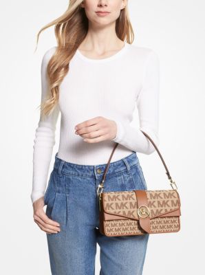 Greenwich Medium Logo Jacquard Shoulder Bag | Michael Kors [US]