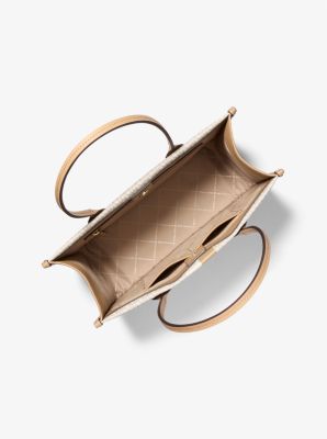 Heidi Large Stripe Signature Logo Tote Bag image number 1