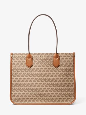 Michael Kors Ladies Heidi Signature Logo Colorblock Semi Lux Tote