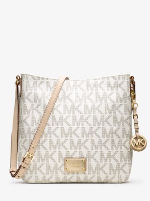 Michael Kors PVC Leather Crossbody Bag Handbag Messenger Shoulder Purse  Vanilla