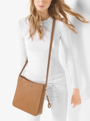Michael kors jet set travel large saffiano leather messenger discount