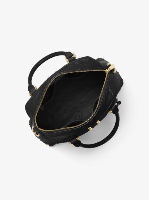 Astor Large Studded Leather Satchel image number 1