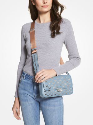 Bradshaw Small Logo Embossed Leather Convertible Shoulder Bag