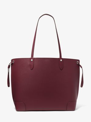 Saffiano Handbag Burgundy - Women's Leather Bags