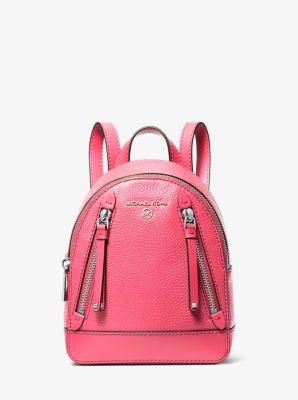 Brooklyn Extra-Small Pebbled Leather Backpack | Michael Kors Canada
