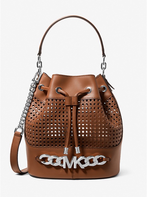 michaelkors.com | Devon Medium Perforated Leather Bucket Bag