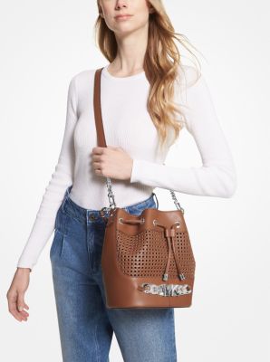 Devon Extra-Large Studded Pebbled Leather Tote Bag