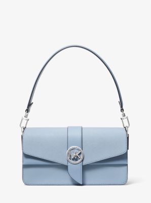 Greenwich Medium Color-Block Saffiano Leather Shoulder Bag