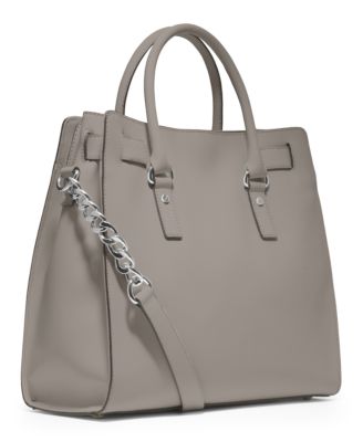 Michael Kors HAMILTON Large Two Tone Tote in BLACK WHITE SAFFIANO bag -  $119 - From Renee