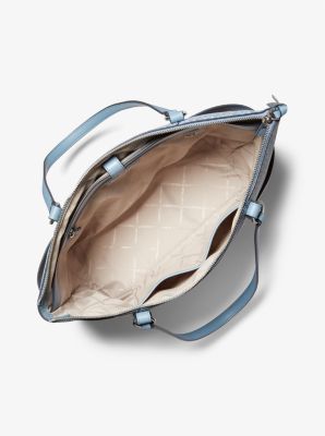 Sullivan Large Logo Top-Zip Tote Bag in CHAMBRAY | Michael Kors