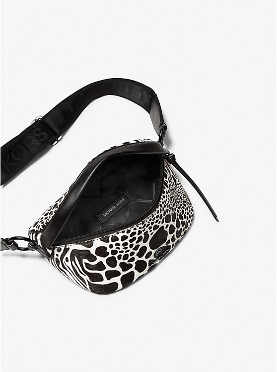 Slater Extra-Small Animal Print Calf Hair and Leather Sling Pack image number 1
