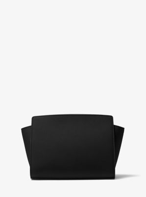 MICHAEL Michael Kors Black Leather Medium Selma Crossbody Bag Michael Kors  | The Luxury Closet