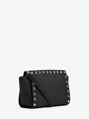 Michael Kors Navy Selma Medium Stud Leather Shoulder Bag, Best Price and  Reviews