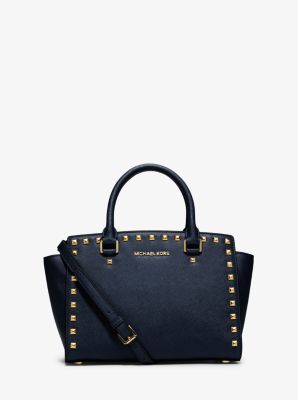 michael kors selma studded satchel