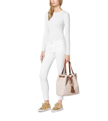 MICHAEL MICHAEL KORS Jet Set Travel Medium Saffiano Leather Top-Zip To– Bag  Lady Shop