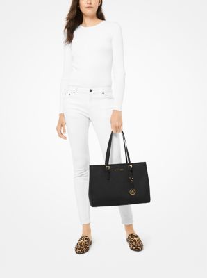 Michael Kors Optic White Charlotte Large Top Zip Tote, Best Price and  Reviews