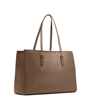 Jet Set Saffiano Leather Tote Bag