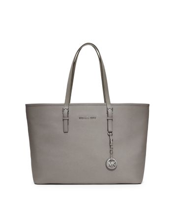 michael kors jet set travel large leather tote