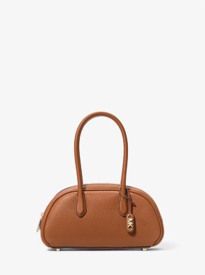 Lulu Small Pebbled Leather Satchel