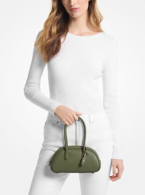 Lulu Small Pebbled Leather Satchel