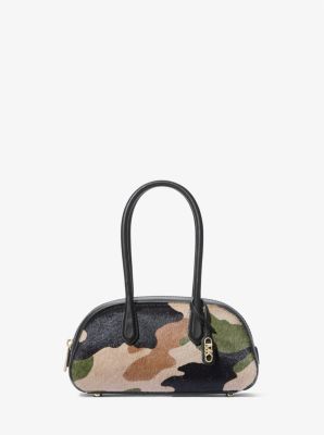 Petit sac à main Lulu en poils de veau à imprimé camouflage image number 0