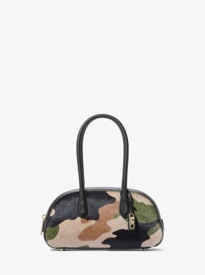 Lulu Small Camouflage Print Calf Hair Satchel image number 0