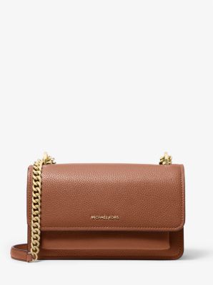 Borsa a spalla Claire convertibile grande in pelle martellata image number 0