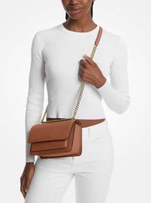 Borsa a spalla Claire convertibile grande in pelle martellata image number 2